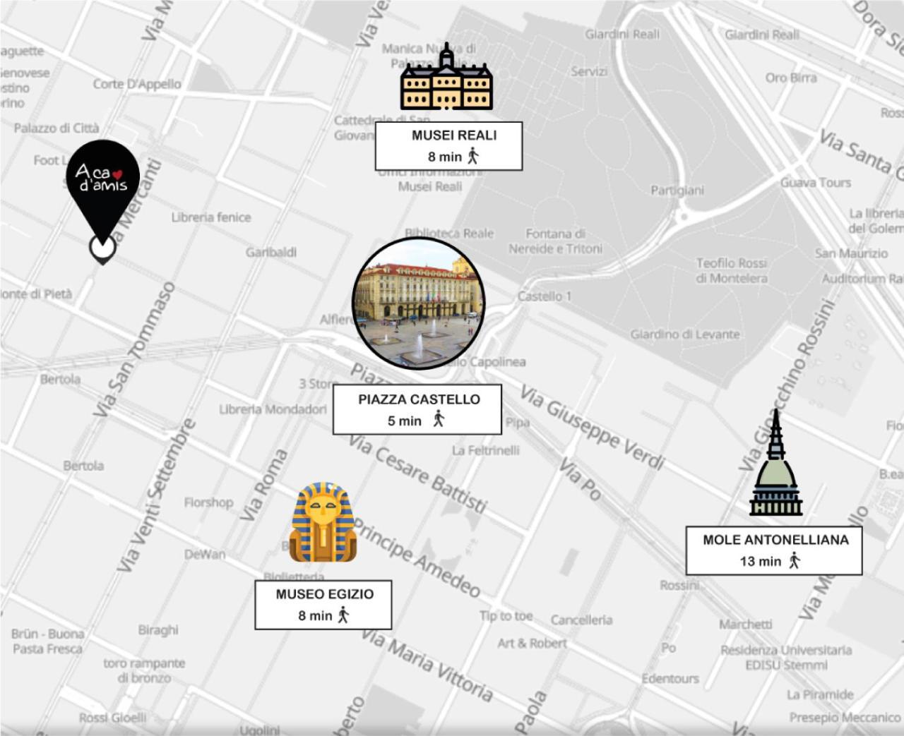 Acadamis -Il Rifugio Dei Mercanti- Piazza Castello Turin Luaran gambar